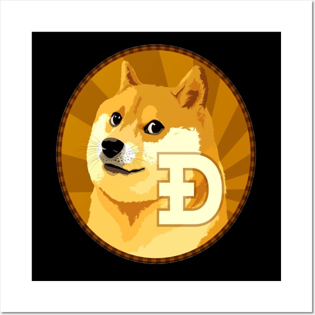 Dogecoin Wall Art by alohagang